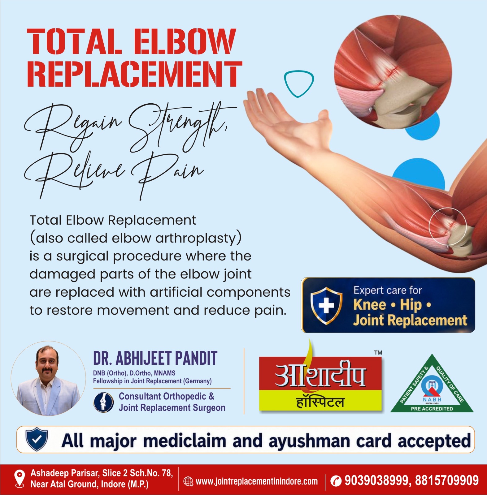 Total Elbow Replacement Surgery in Indore
